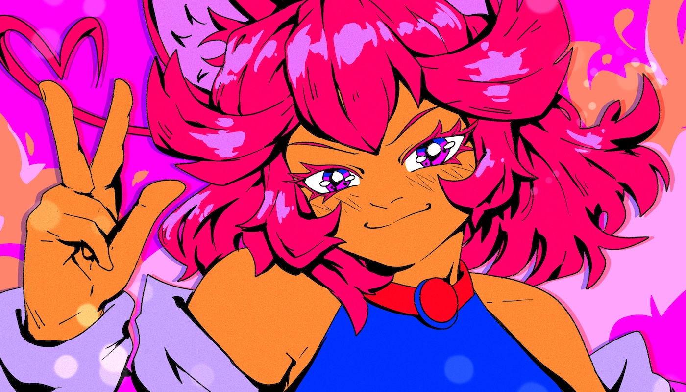 digital art of pink diamond