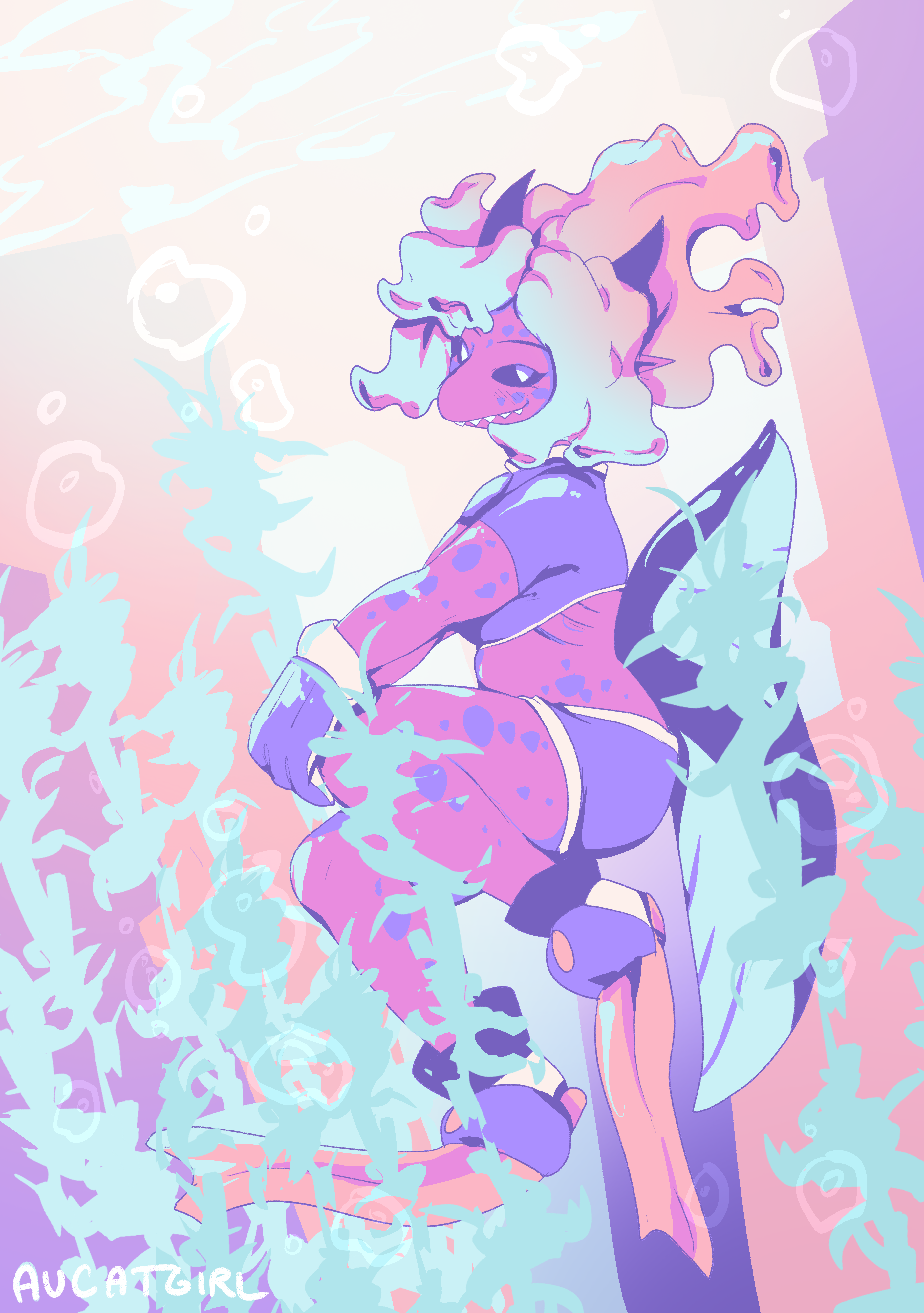 digital art of pink diamond