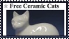 ceramic cat stamp