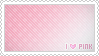 i love pink stamp