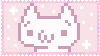 pink cat stamp